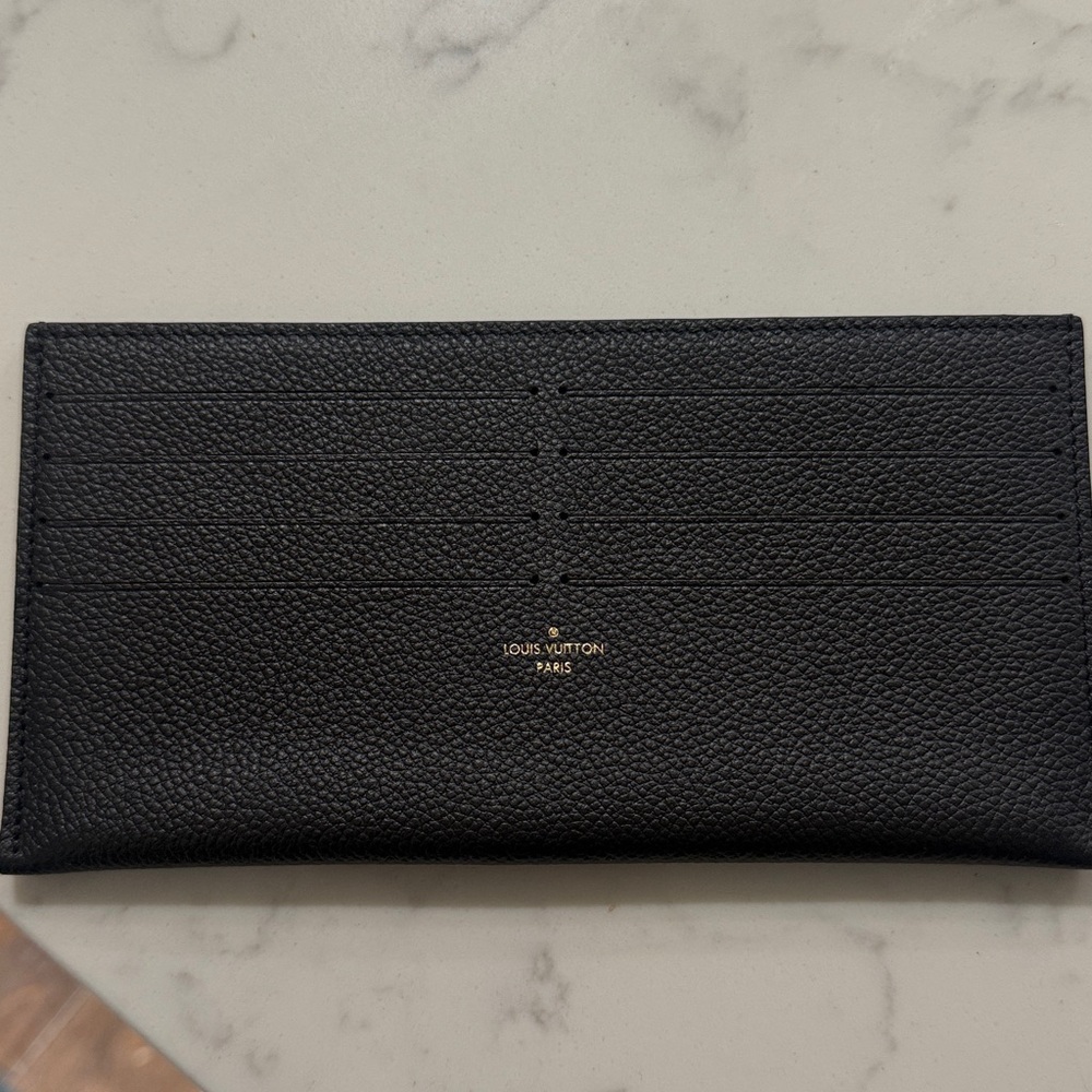Louis Vuitton Black Textured Wallet